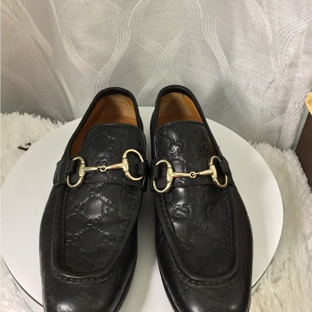 Gucci black leather